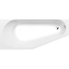Polysan TIGRA L asymetrická vana 150x75x46cm, bílá 72928