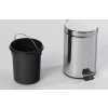 Aqualine SIMPLE LINE odpadkový koš kulatý 3l, nerez lesk 27103