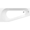 Polysan PROJEKTA L asymetrická vana 160x80x44cm, bílá 20111