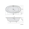 Polysan STADIUM oválná vana 190x95x46cm, bílá 82111