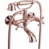 Sapho ANTEA nástěnná vanová baterie kompletní, růžové zlato 3017