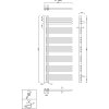 Sapho DORLION otopné těleso 500x1200mm, bílá 1130-51