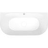 Polysan PAGODA nástěnná vana litý mramor 170x85x58cm, bílá 72976