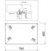 127943 sinks amanda 780 spodni montaz