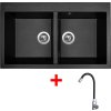 4478363 8596142055319 sinks amanda 860 duo metalblack elasta nerez cerna