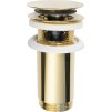 Omp Tea Umyvadlová výpust 5/4“, click-clack, velká zátka, max 80mm, zlato 7533.370.5.3