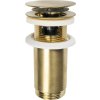 Omp Tea Umyvadlová výpust 5/4“, click-clack, velká zátka, max 80mm, zlato mat 7533.370.5.36