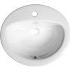 Aqualine Keramické umyvadlo, zápustné, 52x45cm, bílá 55227