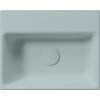 GSI NUBES keramické umývátko 40x32cm, bez otvoru, ghiaccio mat 9684015