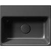 GSI NUBES keramické umývátko 40x32cm, bez otvoru, černá mat 9684026