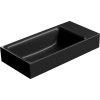 GSI NUBES keramické umývátko 50x25cm, broušená spodní hrana, bez otvoru, pravé/levé, černá mat 96379026