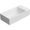 GSI KUBE X keramické umývátko 50x25cm, bez otvoru, pravé/levé, bílá mat 9486009