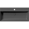 GSI KUBE X keramické umyvadlo 100x47cm, broušená spodní hrana, černá mat 94239126