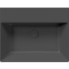 GSI KUBE X keramické umyvadlo 60x47cm, broušená spodní hrana, bez otvoru, černá mat 94319026