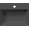 GSI KUBE X keramické umyvadlo 60x47cm, broušená spodní hrana, černá mat 94319126