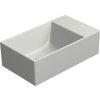 GSI KUBE X keramické umývátko 40x23cm, broušená spodní hrana, bez otvoru, pravé/levé, cenere mat 94849017