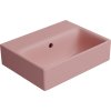 GSI NUBES keramické umývátko 40x32cm, bez otvoru, blush mat 9684024