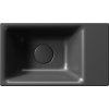 GSI NUBES keramické umývátko 40x23cm, bez otvoru, pravé/levé, černá mat 9636026