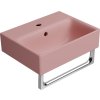 GSI NUBES keramické umývátko 40x32cm, broušená spodní hrana, blush mat 96849124