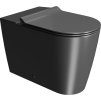 GSI KUBE X WC mísa kombi spodní/zadní odpad, Swirlflush, 36x63cm, černá dual-mat 941926
