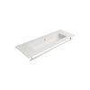 GSI PURA keramické umyvadlo Slim 122x46cm, bez otvoru, bílá mat 8887009
