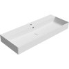 GSI KUBE X keramické umyvadlo 120x47cm, broušená spodní hrana, bílá mat 94249109