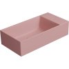 GSI KUBE X keramické umývátko 50x25cm, bez otvoru, pravé/levé, blush mat 9486024