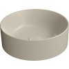 GSI KUBE X keramické umyvadlo na desku, průměr 40cm, creta mat 942608