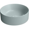 GSI KUBE X keramické umyvadlo na desku, průměr 40cm, ghiaccio mat 942615