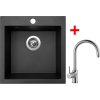 4288834 8596142044962 sinks viva 455 metalblack vitalia