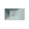 GSI KUBE X keramické umývátko 40x23cm, bez otvoru, pravé/levé, ghiaccio mat 9484015