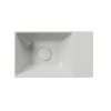 GSI KUBE X keramické umývátko 40x23cm, bez otvoru, pravé/levé, cenere mat 9484017