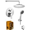 Bruckner BARON podomítkový sprchový set s pákovou baterií, 2 výstupy, chrom 612.142.1