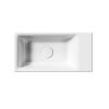 GSI NUBES keramické umývátko 50x25cm, broušená spodní hrana, bez otvoru, pravé/levé, bílá ExtraGlaze 96379011