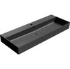 GSI KUBE X keramické umyvadlo 120x47cm, černá mat 9424126