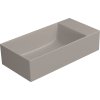GSI KUBE X keramické umývátko 50x25cm, bez otvoru, pravé/levé, tortora mat 9486005