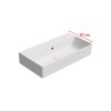 GSI KUBE X keramické umyvadlo 70x37cm, bez otvoru, bílá mat 9455009