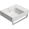 GSI KUBE X keramické umyvadlo 60x47cm, s odkládací plochou vpravo, bílá mat 9438109