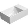 GSI KUBE X keramické umývátko 40x23cm, bez otvoru, pravé/levé, bílá mat 9484009