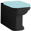 Kerasan WALDORF WC kombi mísa 40x68cm, spodní/zadní odpad, černá mat 411731