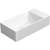 GSI KUBE X keramické umývátko 50x25cm, broušená spodní hrana, bez otvoru, pravé/levé, bílá ExtraGlaze 94869011