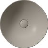 GSI PURA keramické umyvadlo na desku, průměr 40cm, tortora mat 884605