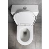 Bruckner LEON WC kombi, Rimless, spodní/zadní odpad, bílá 201.437.4