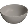 GSI PURA keramické umývátko na desku, průměr 32cm, tortora mat 885405