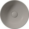 GSI PURA keramické umývátko na desku, průměr 32cm, tortora mat 885405