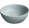 GSI PURA keramické umývátko na desku, průměr 32cm, ghiaccio mat 885415