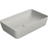 GSI NUBES keramické umyvadlo na desku 60x38cm, cenere mat 903617