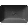 GSI NUBES keramické umyvadlo na desku 60x38cm, černá mat 903626