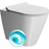 GSI KUBE X WC mísa stojící, Swirlflush, 36x55cm, spodní/zadní odpad, bílá dual-mat 941009