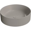 GSI KUBE X keramické umyvadlo na desku, průměr 45cm, tortora mat 942705